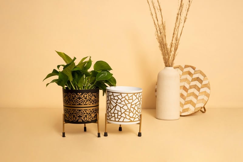 Repurposed Mason Jar Planters